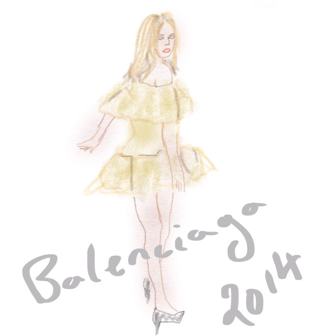 Georgia-May Jagger in a Balenciaga Spring fashion shoot