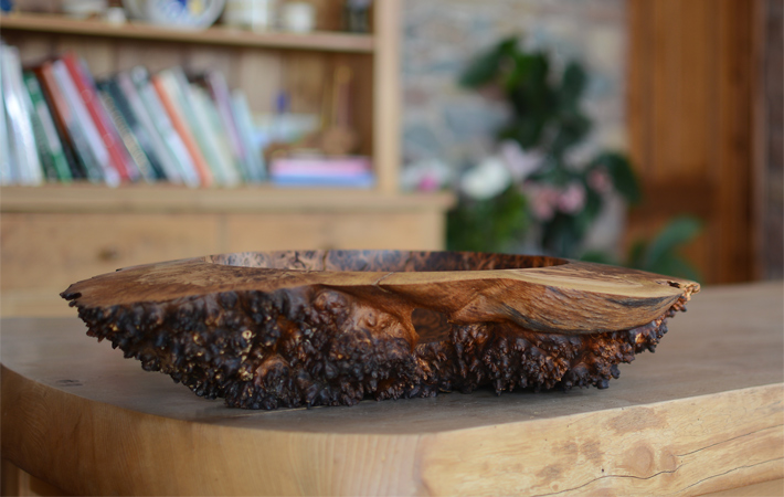Oak Burr Platter by Jonathan Leech