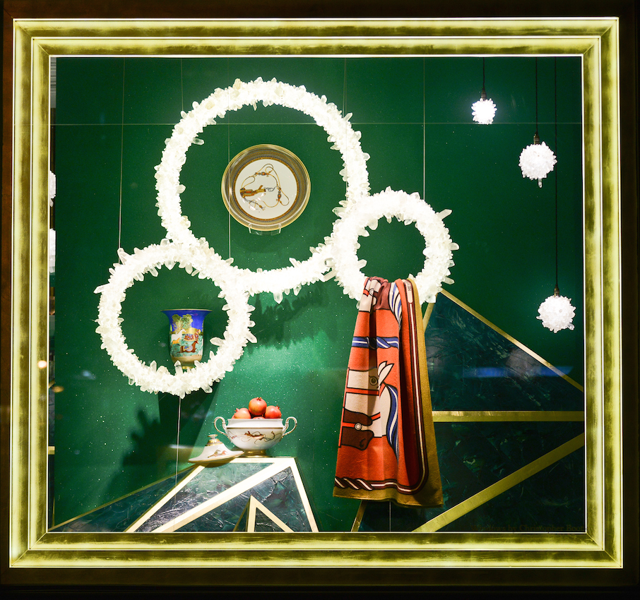 Christopher Boots at Hermes Christmas Lights