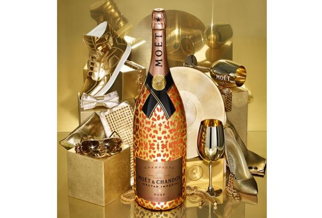 Moët & Chandon Impérial Nectar Rosé Methuselah Leopard Luxury Edition
