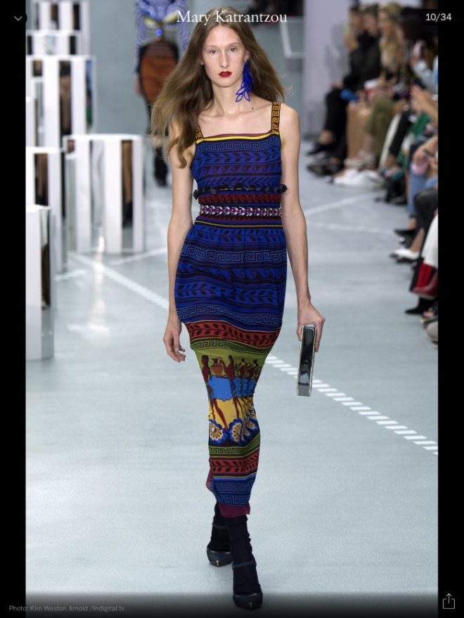 LFW: Mary Katrantzou, RTW S/S 2017, image courtesy of Vogue Runway