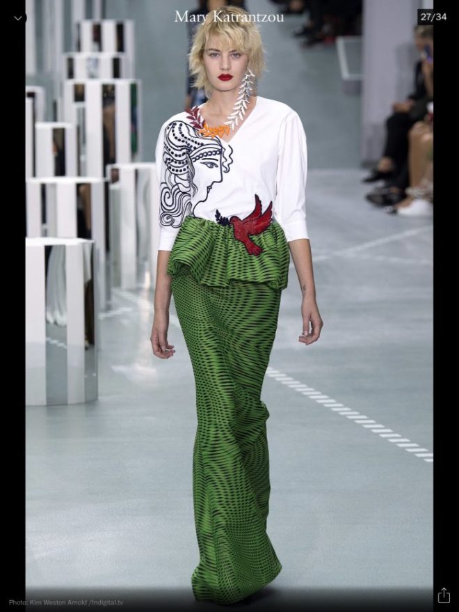 LFW: Mary Katrantzou, RTW S/S 2017, image courtesy of Vogue Runway