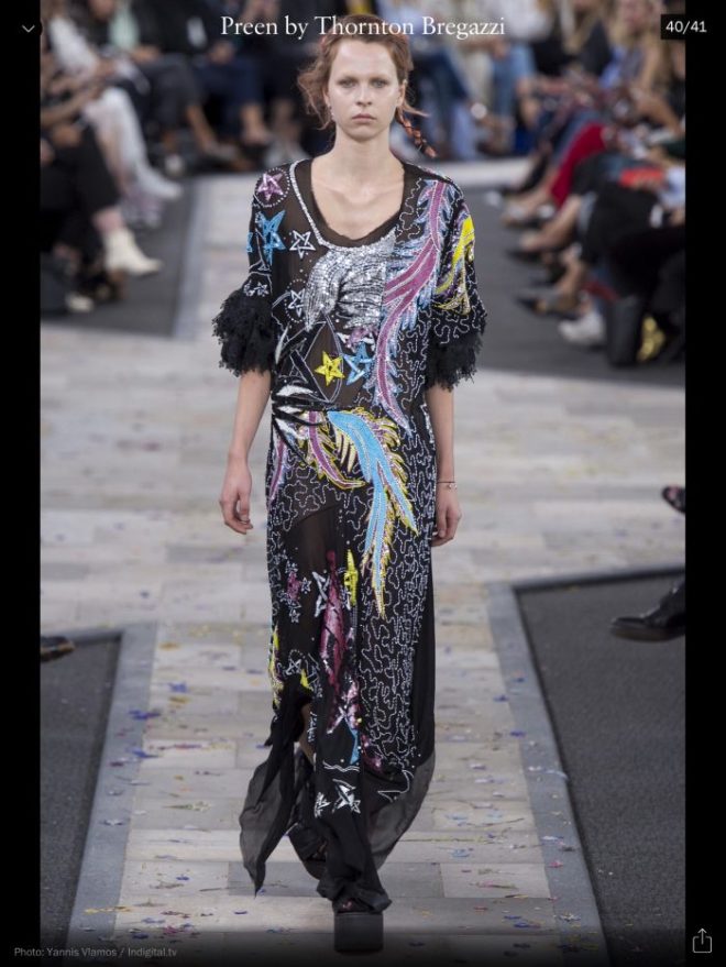 LFW: Preen, RTW S/S 2017, image courtesy of Vogue Runway