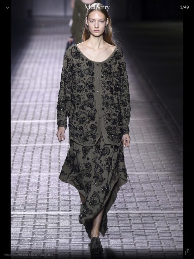 LFW: Mulberry, RTW S/S 2017, image courtesy of Vogue Runway