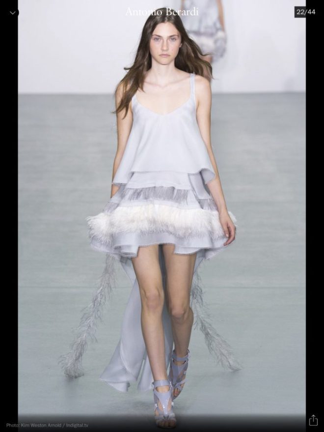 LFW: Antonio Berardi, RTW S/S 2017, image courtesy of Vogue Runway