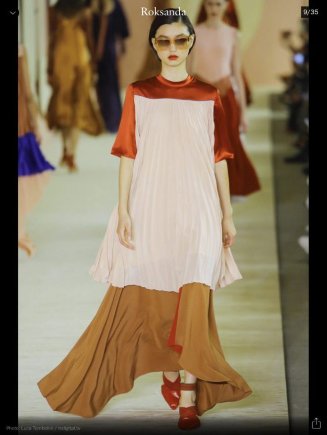LFW: Roksanda, RTW S/S 2017, image courtesy of Vogue Runway