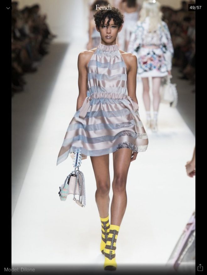 MFW: Fendi, RTW S/S 2017, image courtesy of Vogue Runway