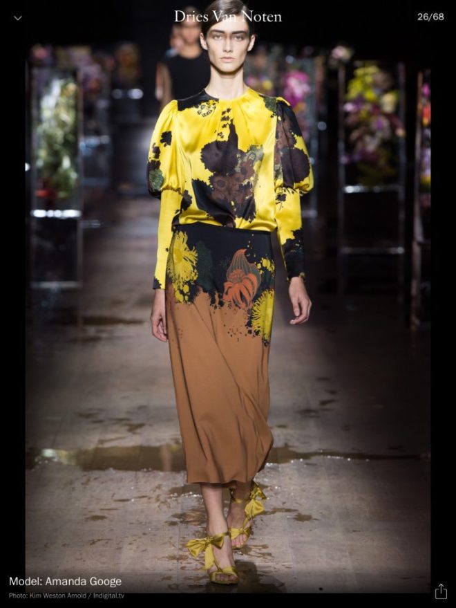 PFW: Dries Van Noten RTW S/S 2017, image courtesy of Vogue Runway