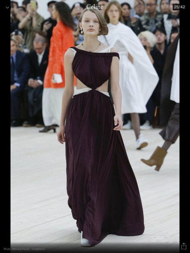 PFW: Celine, RTW S/S 2017, image courtesy of Vogue Runway