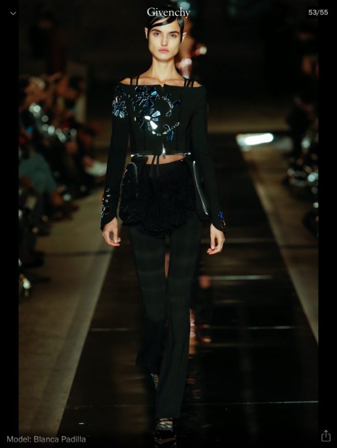 PFW: Givenchy, RTW S/S 2017, image courtesy of Vogue Runway
