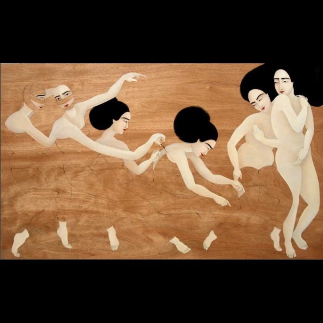 Hayv Kahraman, Musical Chairs, 2010