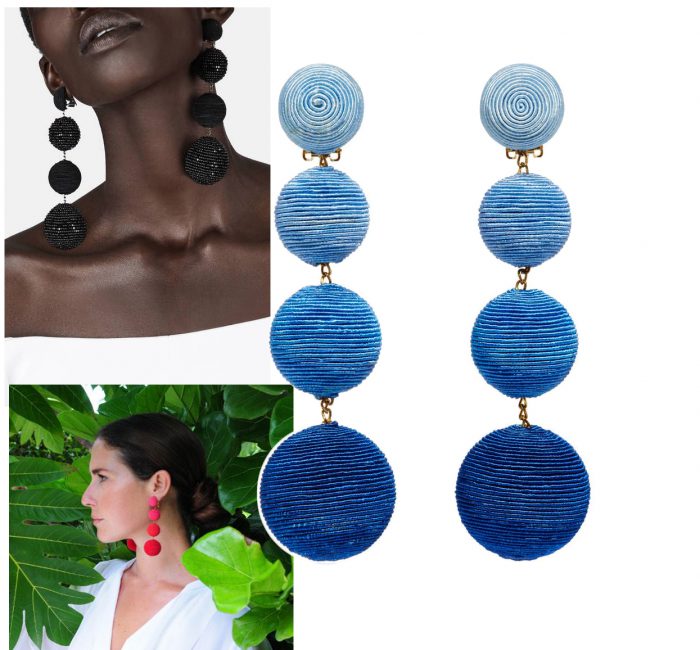 Les Bonbons Earrings from Rebecca de Ravenel, $325