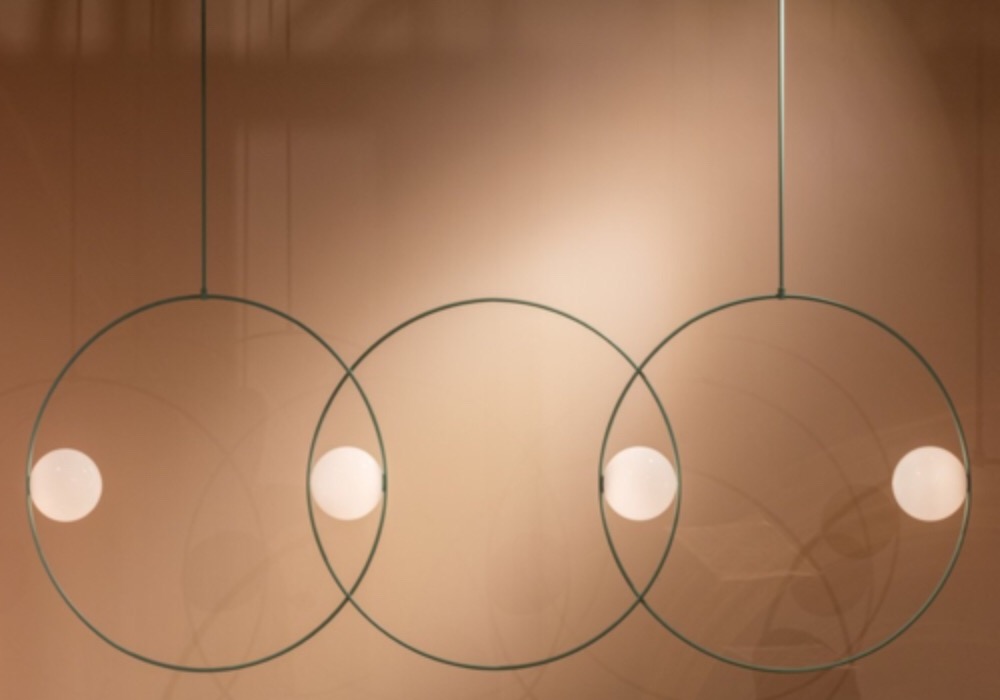 Triple Loop Suspension Light by Michael Anastassiades