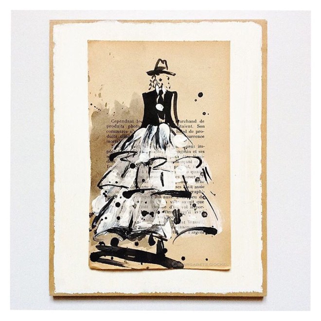 A Tolstoi Miniature on Vintage Paper by © Margarete Gockel Illustration