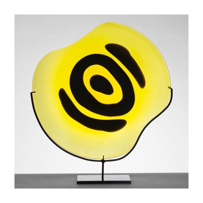 Plate In Yellow by Simon Moore. Image Courtesy Vessel Gallery