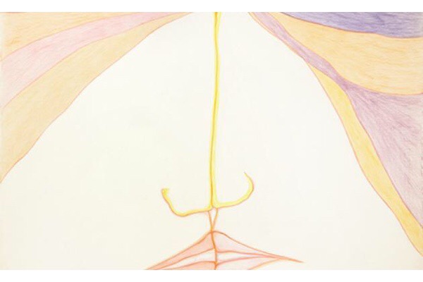 Huguette Caland, Untitled, 1985. Source: Jane Lombard Gallery.