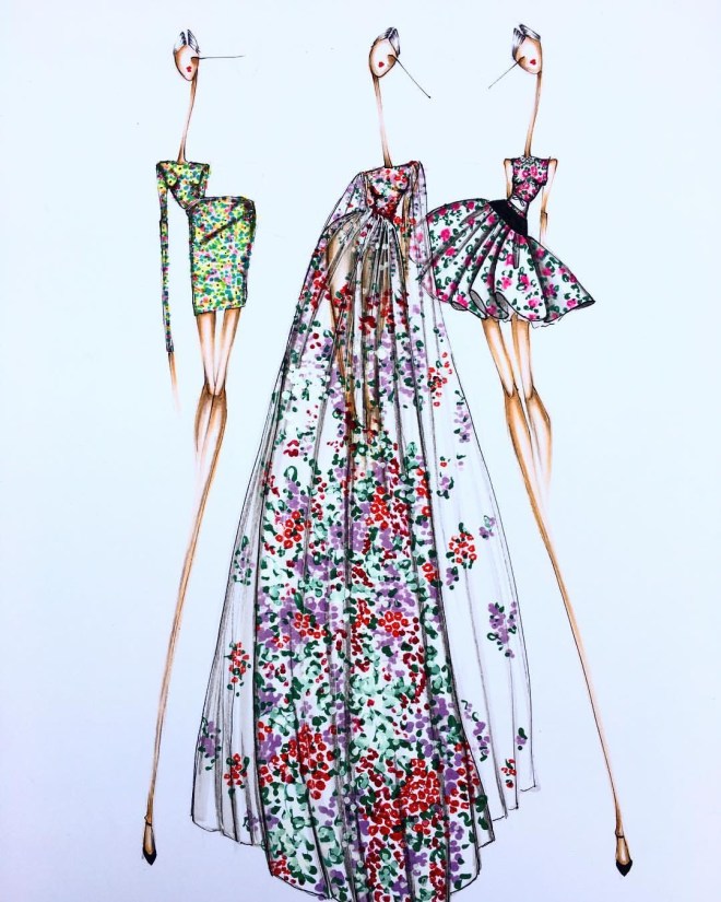 Illustrator: Sofie Nordstrom Giambattista Valle Couture