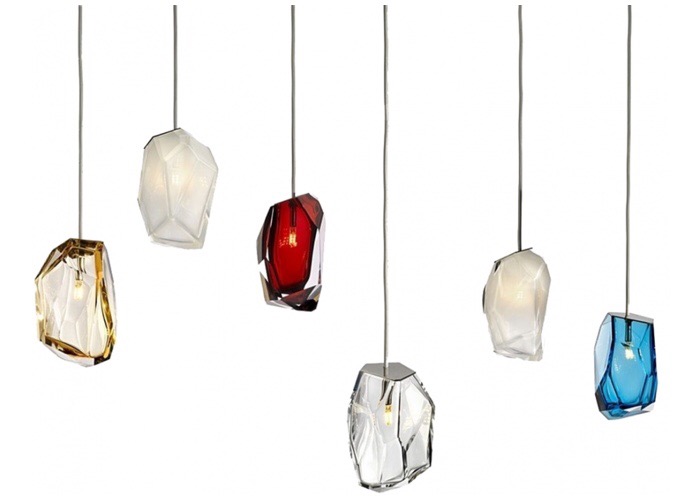 Crystal Rock Lasvit Pendants.