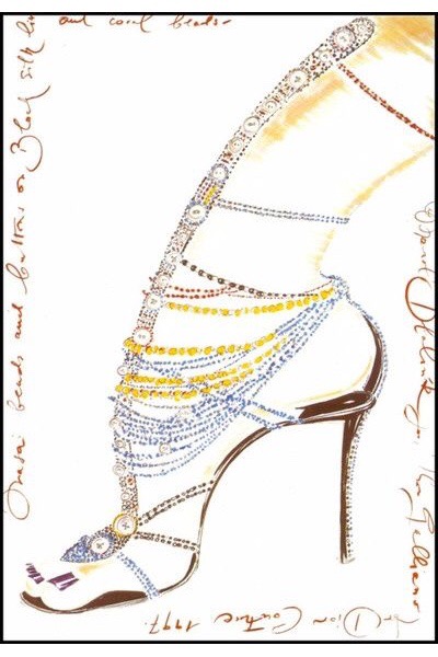 Illustration by Manolo Blahnik