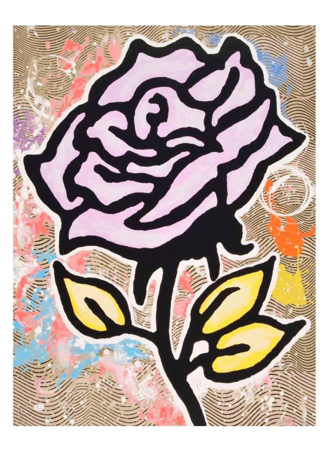 Donald Baechler: Violet Rose, Print Available at Weng Contemporary.