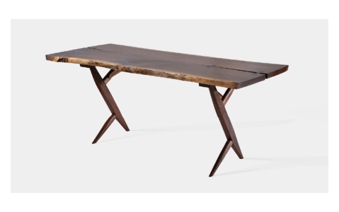 George Nakashima Double Cross-Leg Desk