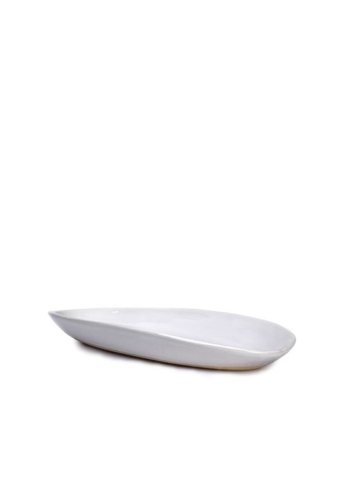 Summerill & Bishop Wonki Ware Small Bamboo Platter in White, 35cm