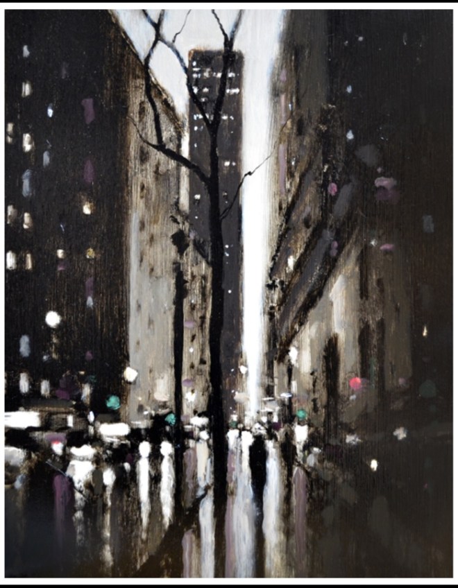 Geoffrey Johnson, Fifth Ave. Evening. Image rights: Principle Gallery.