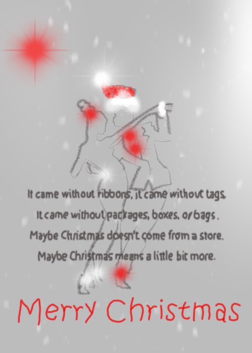 Elle illustrates on Plus Black blog: Merry Christmas 2017. Film Quote: How The Grinch Stole Christmas.