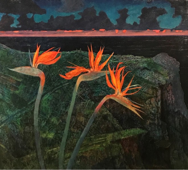 Victoria Crowe: Vertigenous Landscape, 1997, at The Scottish Gallery