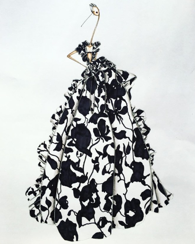 Instagram Illustrator: @sofies_illustrations Inspired by: Valentino Spring 2018 Couture