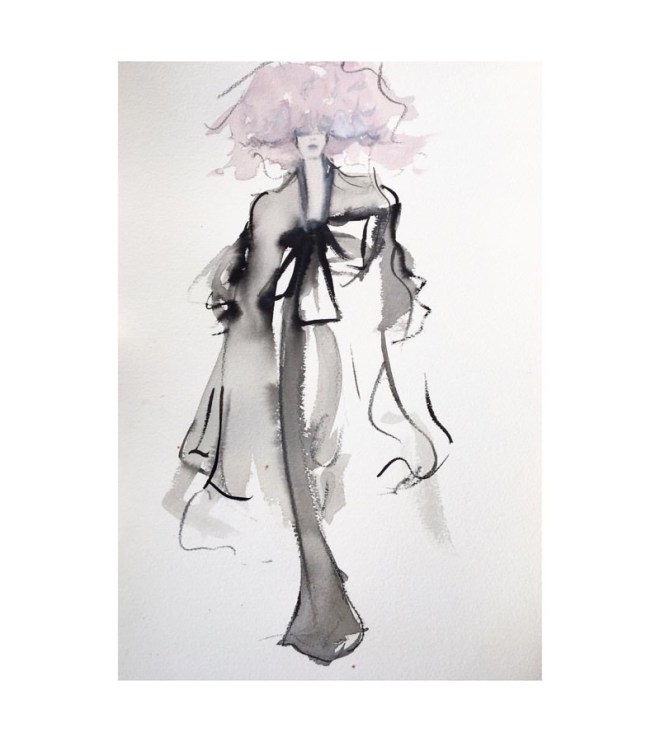 Instagram Illustrator: @poppywaddilove Inspired by: Valentino Spring 2018 Couture