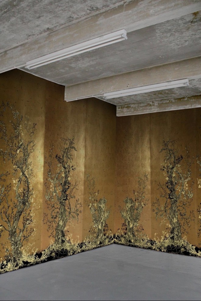 Timorous Beasties: Golden Oriole Wallpaper Panels