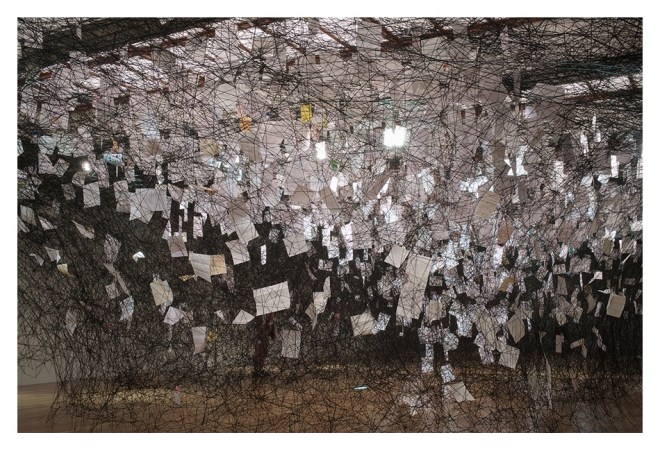 Chiharu Shiota: Letters of Thanks, 2013. Courtesy of the Artist.
