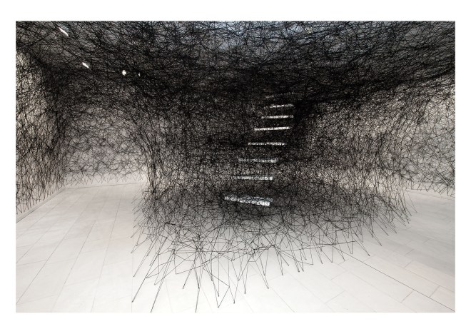 Chiharu Shiota: installation Stairway, 2012. Courtesy of the artist.