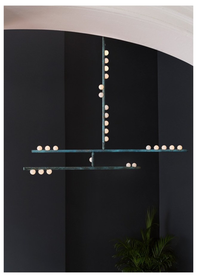 Lindsey Adelman’s Drop Lighting, 2018. Photography by Lauren Coleman.