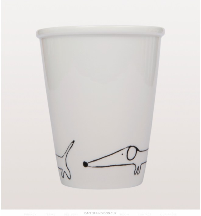 From W.A.Green: Dachshund Dog Cup